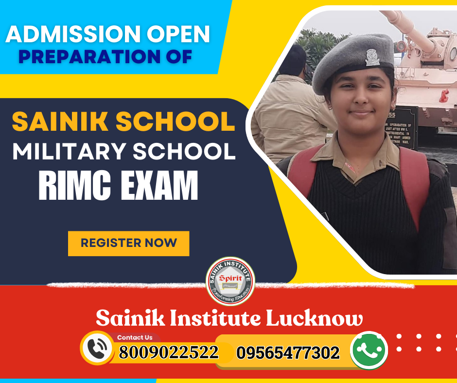 Admission Open for Sainik School Coaching at Sainik Institute, Lucknow | Best Coaching for Sainik & Military School Entrance Exam